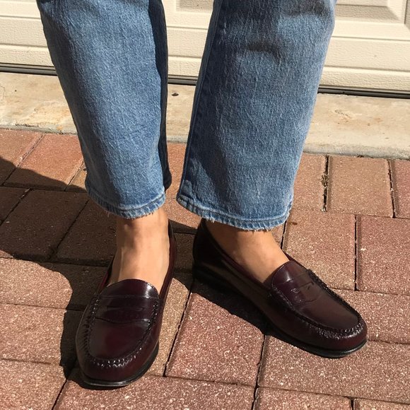 Gh Bass Weejun Loafers Burgundycordovan